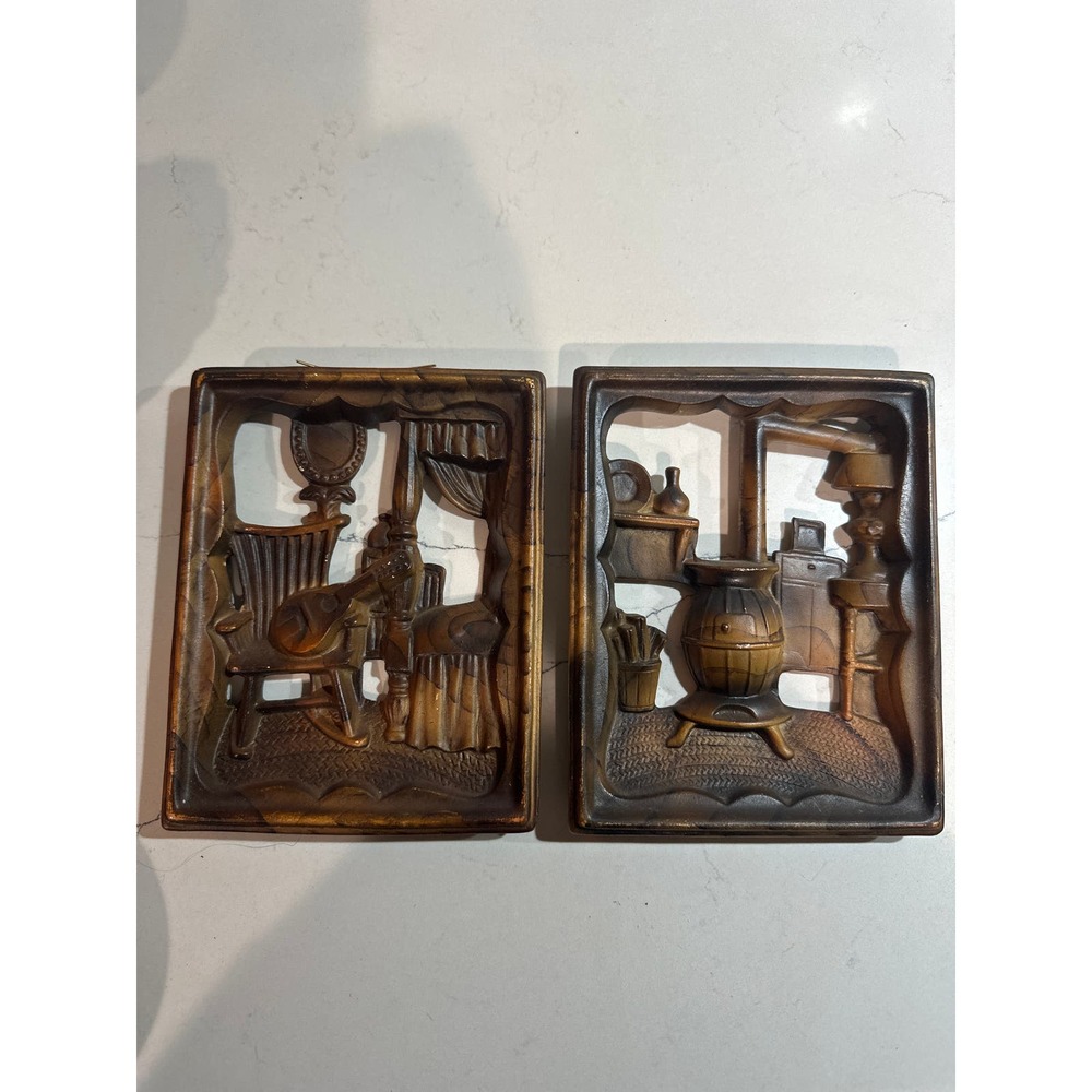 Napcoware 1950s Vintage Ceramic Wall Plaques decor